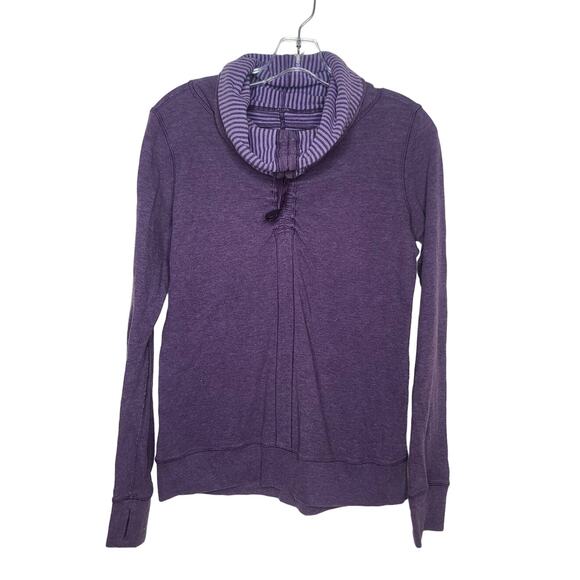Lululemon In A Cinch purple reversible cowl neck sweatshirt - no tag - 4 / 6 ? - Picture 1 of 8